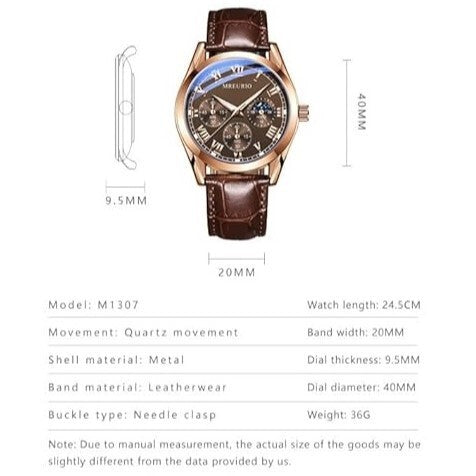 Reloj Elegante - Caballero Dorado9=